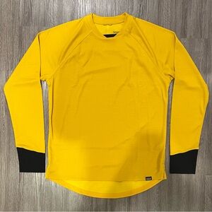 Patagonia Men’s LS Dirt Craft Mountain Bike Jersey - Hawk Gold Medium